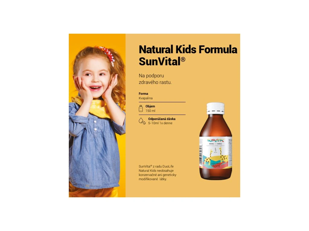 DuoLife SunVital Natural Kids Formula 150 ml – Obrázok 2