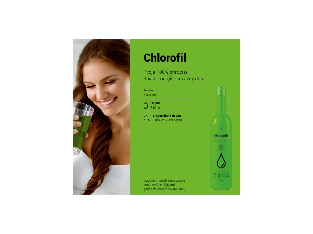 DuoLife Chlorofil 750ml – Obrázok 2