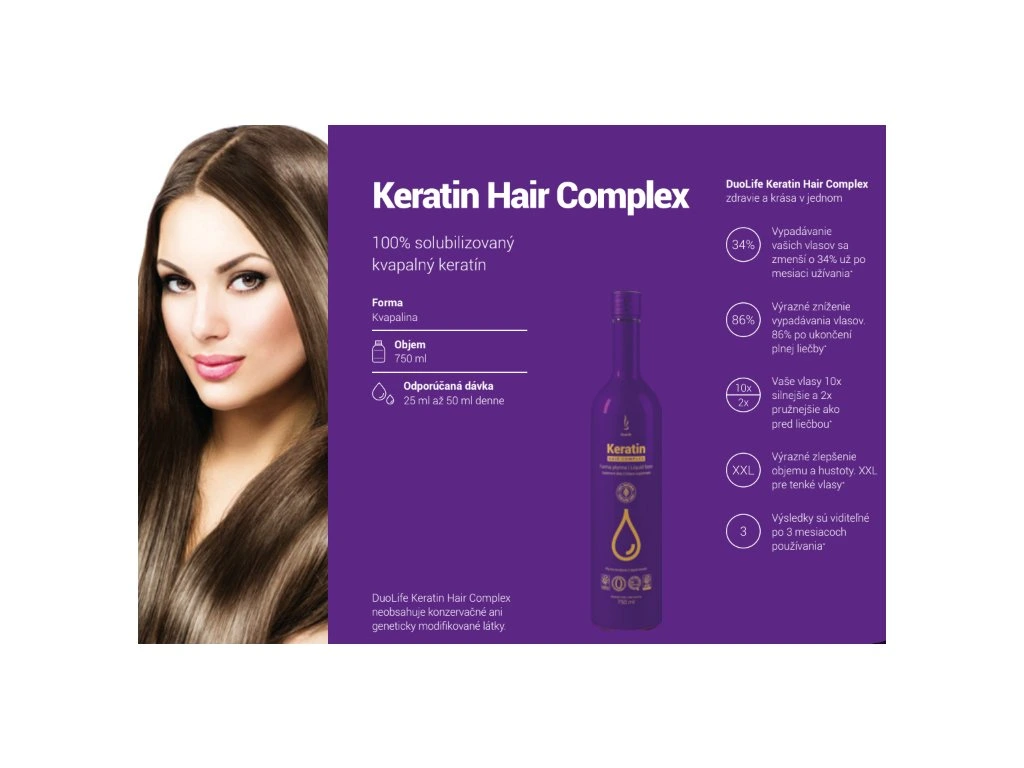 DuoLife Keratin Hair Complex 750ml – Obrázok 2